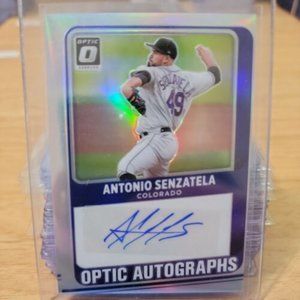 Antonio Senzatela Optic Autographs Holo card